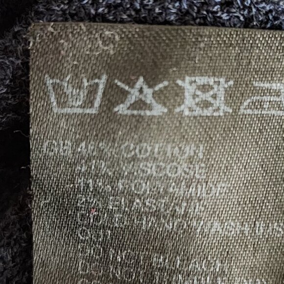 Reiss Navy Cotton Blend Knit Quarter Zip Sweater - Picture 6 of 6